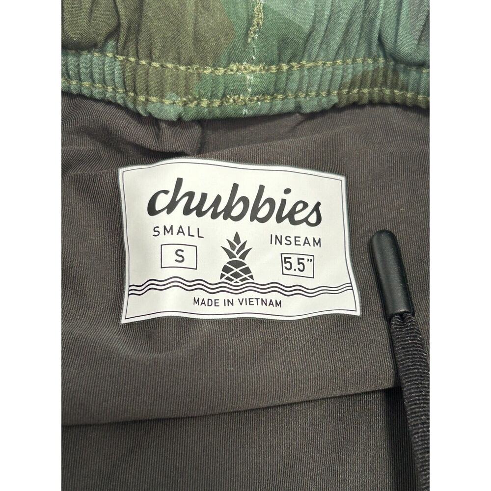 Chubbies 5.5 Inch Athletic Shorts Men Small Green Camo Print Lined NWOT - Picture 5 of 6